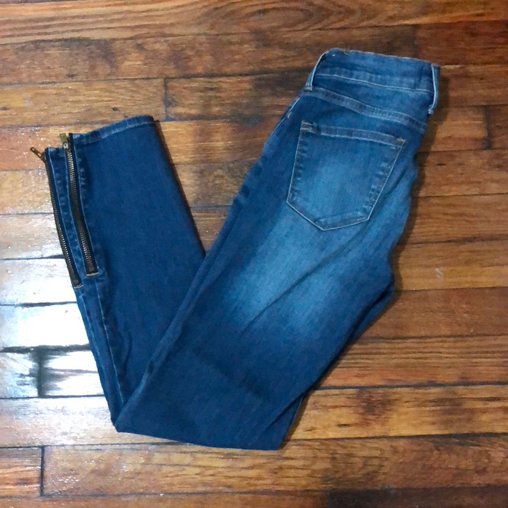 Madewell skinny skinny ankle zip 26